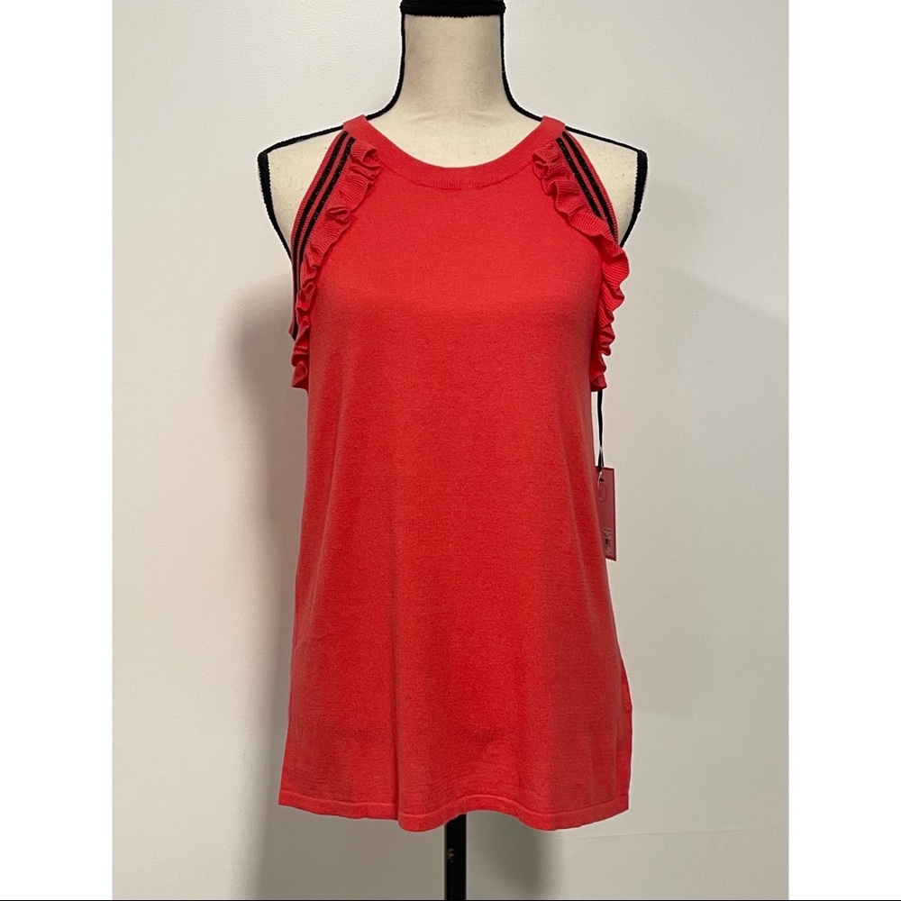 NWT Juicy Couture Ruffle Sweater Tank Top Size L